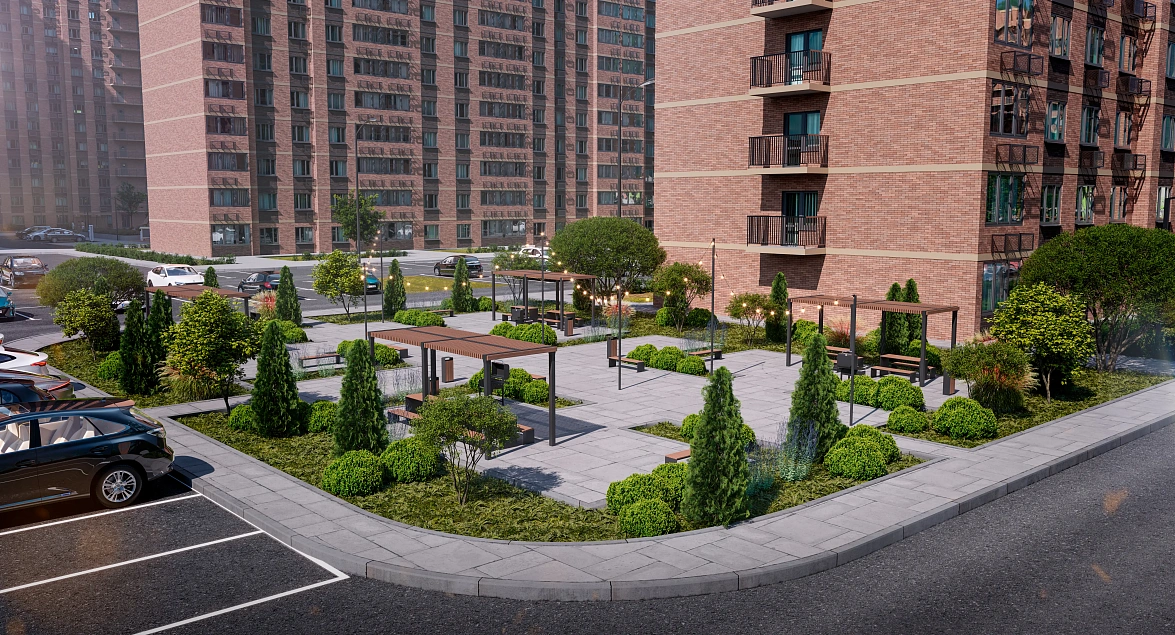 Благоустроенная территория